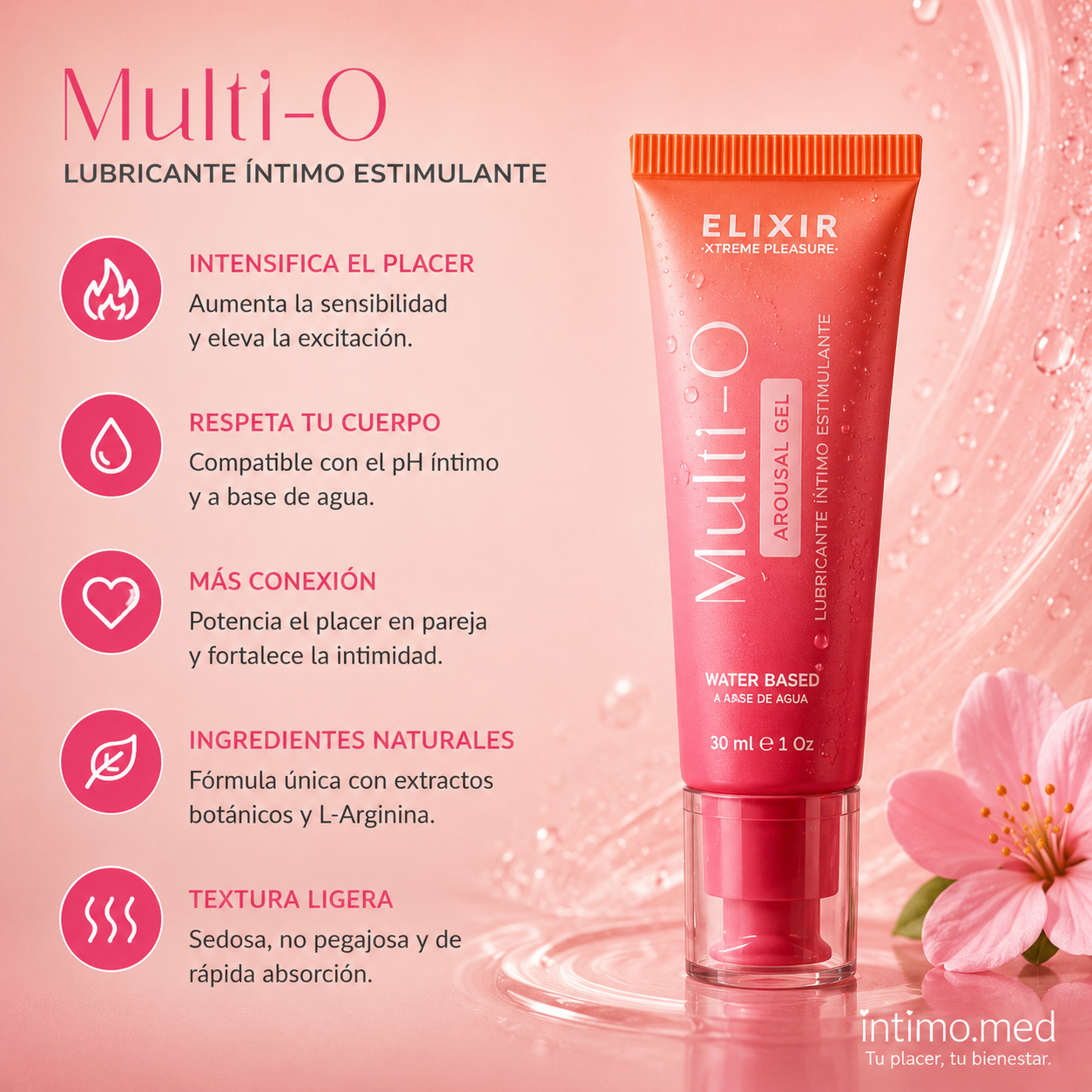 Multi-O Elixir | Lubricante Íntimo