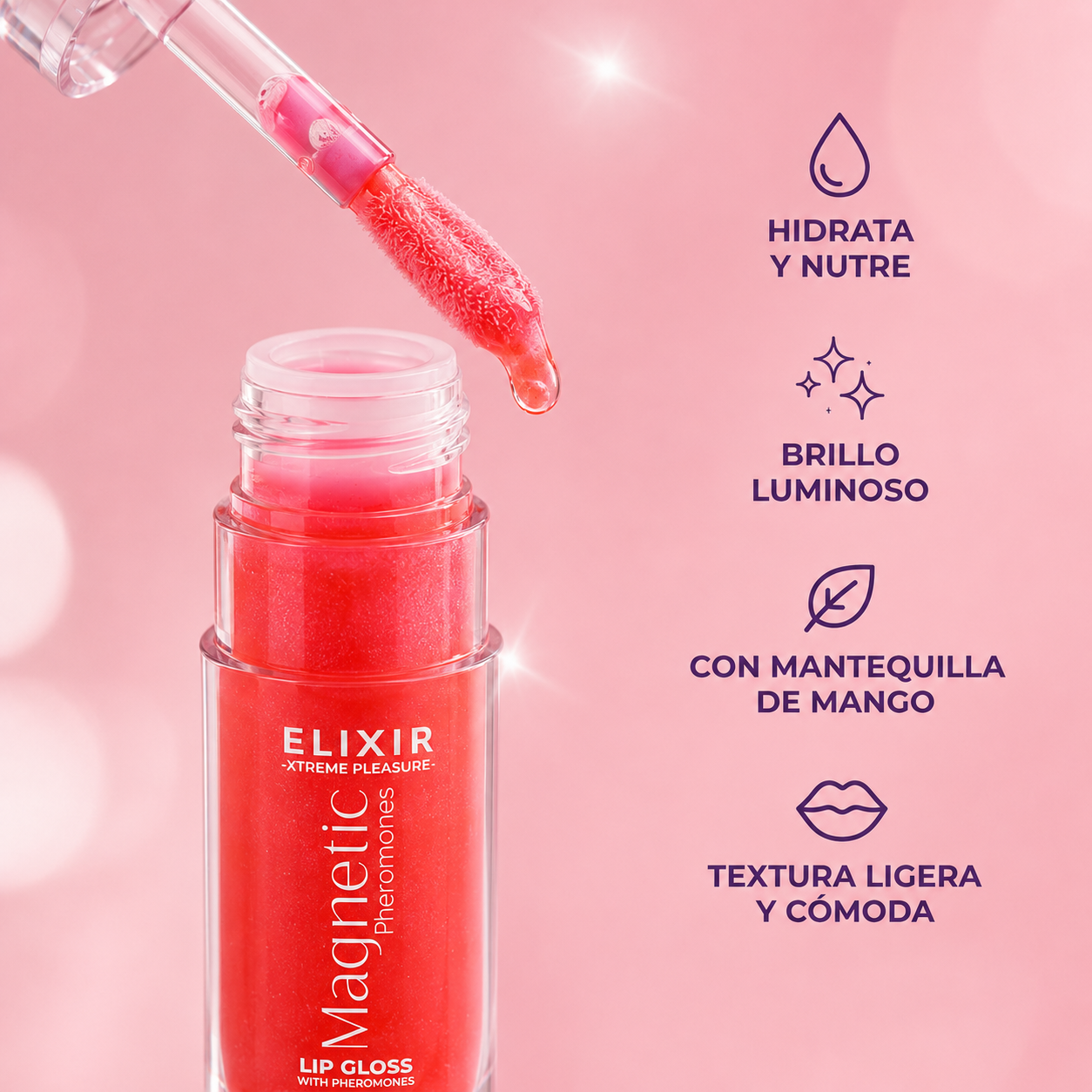 Magnetic Lip Gloss Elixir | Brillo Labial Hidratante con Feromonas 5 ml