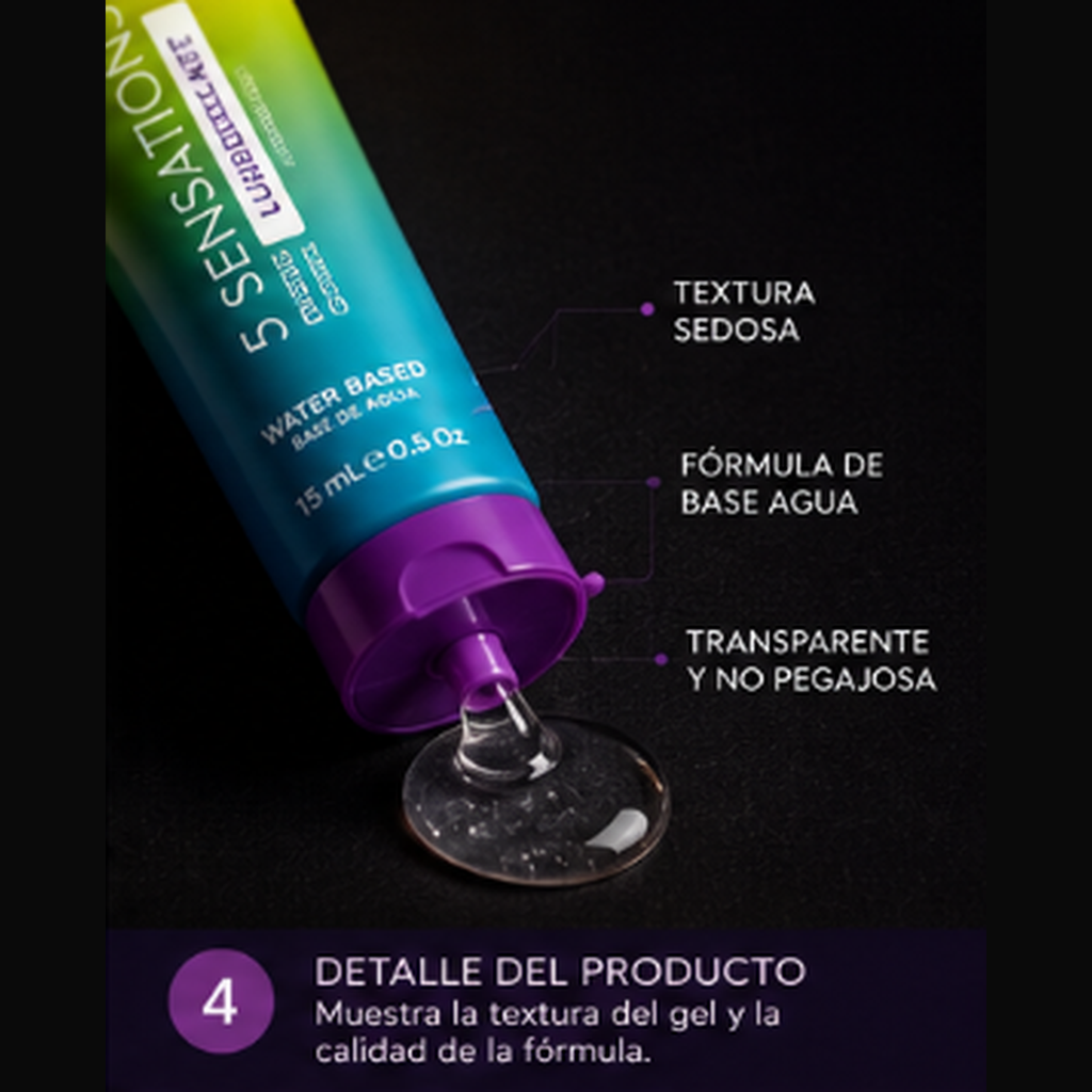Elixir 5 Sensaciones | Lubricante Base Agua